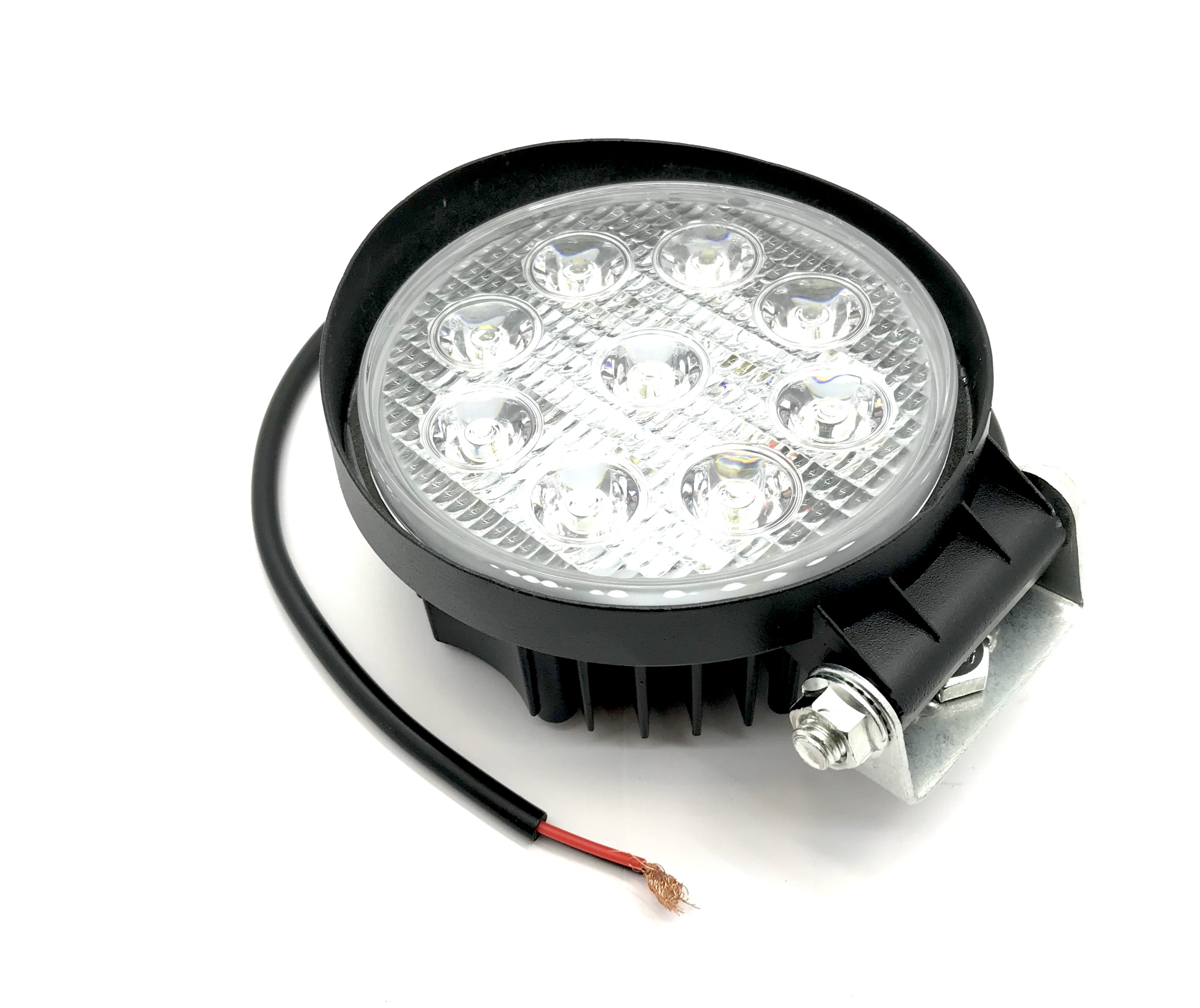 Фара светодиодиодная дополнительная 9 Cree SMD 27W 10-30V круглая дл.110 мм